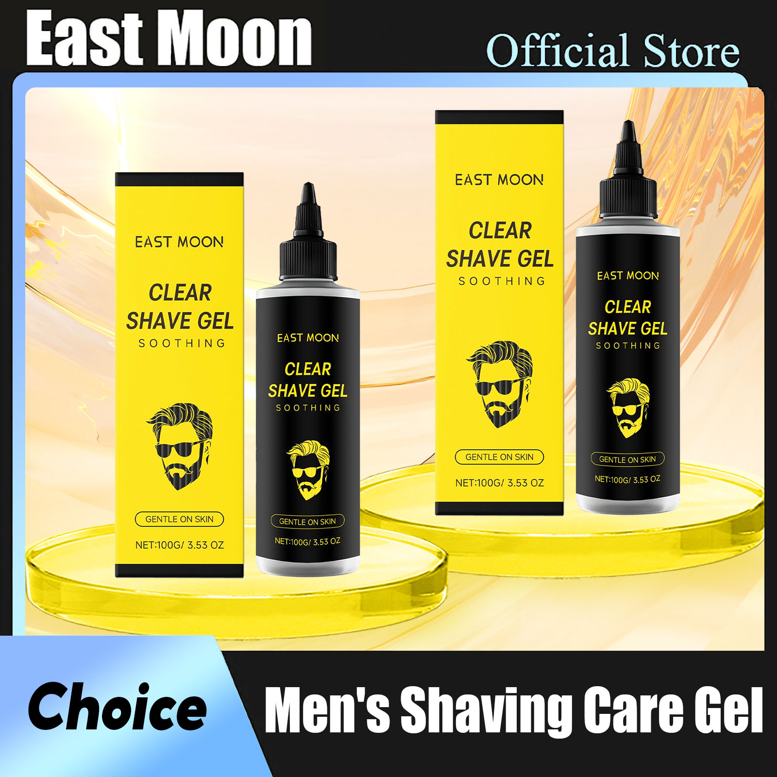 Men'S Grooming Gel - East Moon Man Shaving Care Gel