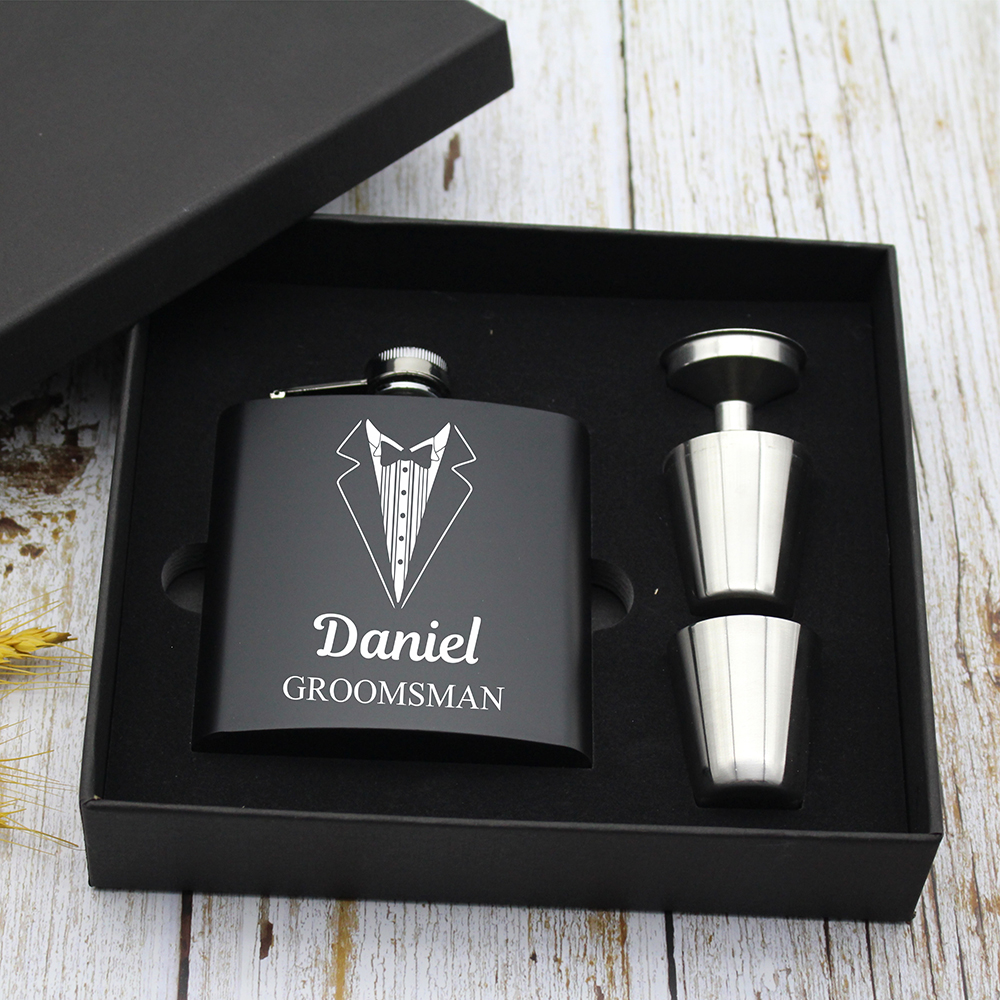 Men'S Grooming House - Custom Wedding Groomsman Gift Engraved Best