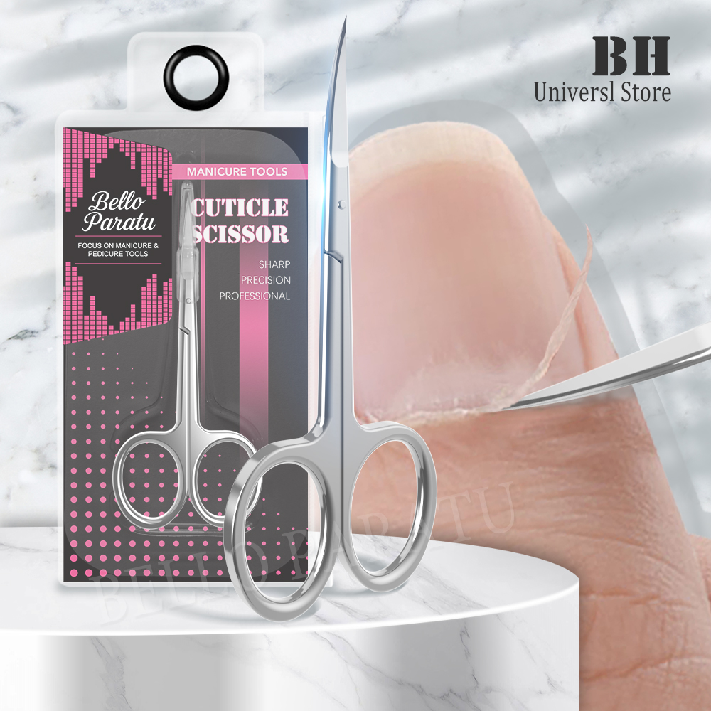 Men'S Grooming Tool - 1Pcs Cuticle Scissors Nipper Curved Stainless