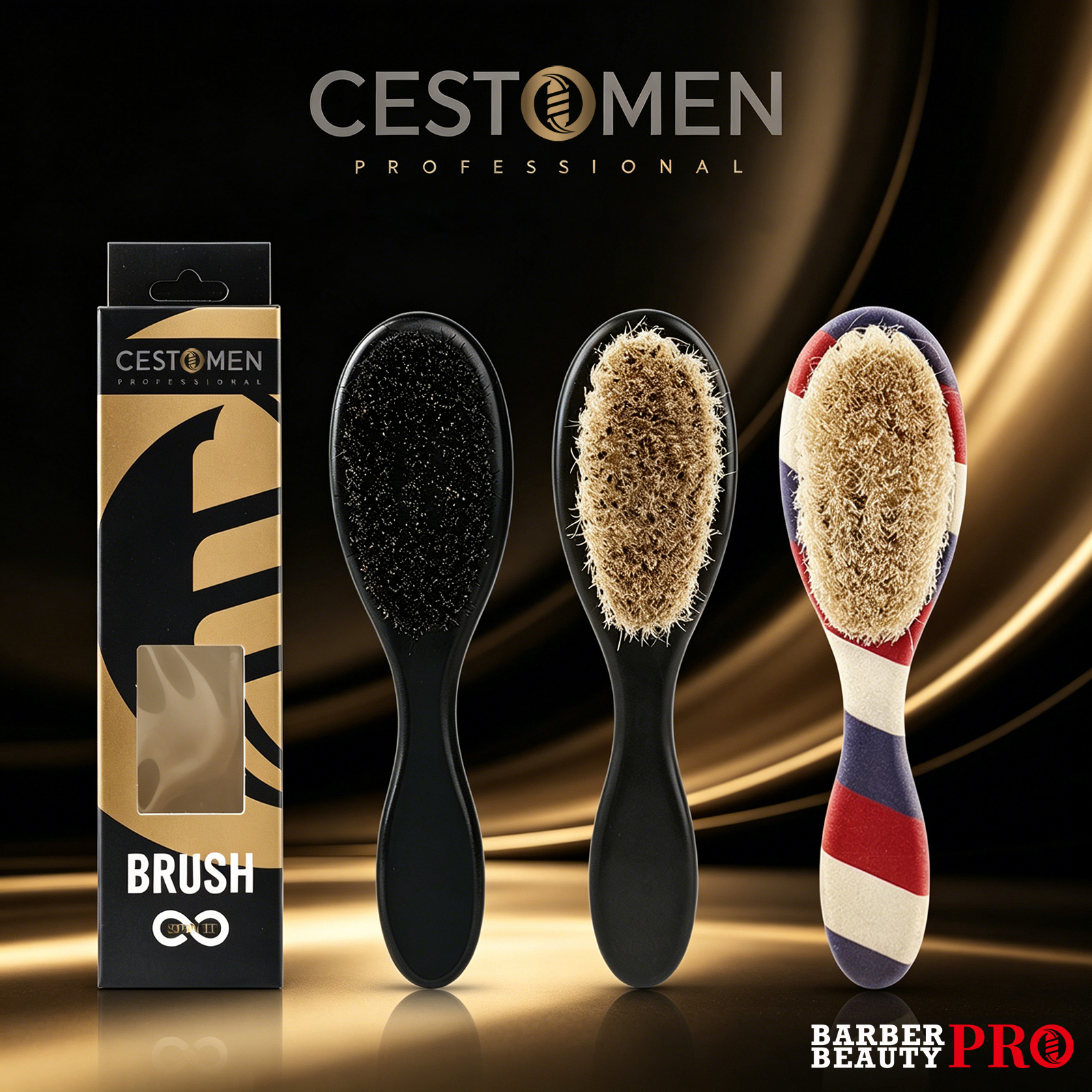 Men'S Grooming And Style - 1pc Professional Barber Fade Brush for