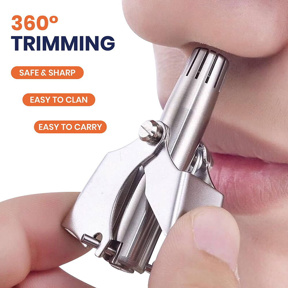 Men'S Grooming Tool - Portable Stainless Steel Manual Nose Ear