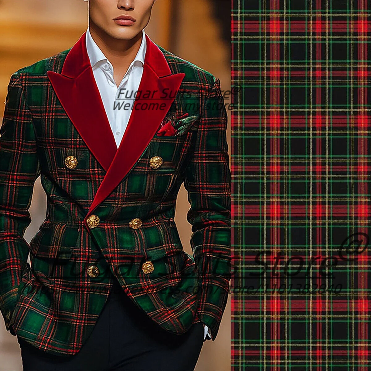 Men'S Grooming And Style - Italian style Plaid Men Suits Slim