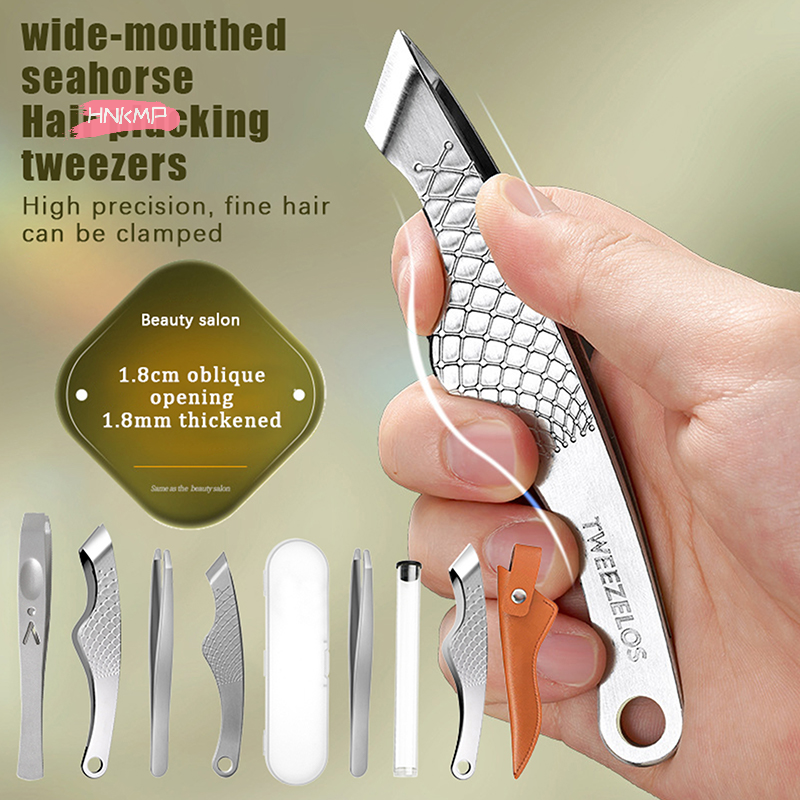 Men'S Grooming Tool - Professional Wide Mouth Hair Plucking Tweezers