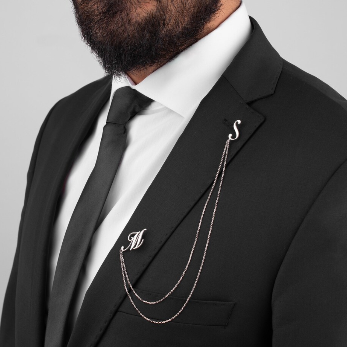 Custom Double Name Brooch Men  - Men'S Grooming And Style incelemesi ve fiyatı