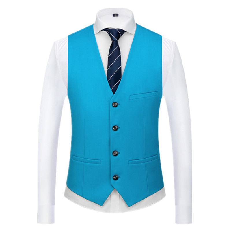 Pure Color Formal Suit Vest Bl - Men'S Grooming And Style incelemesi ve fiyatı