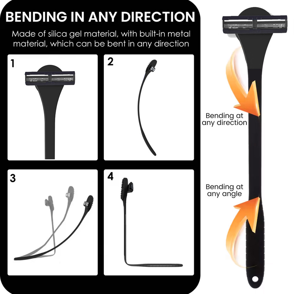 Men's 2-in-1 Silicone Back Sha - Men'S Grooming Gel incelemesi ve fiyatı