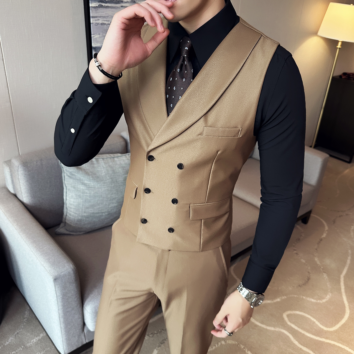 ( Vest + Pants) Men Luxury Dou - Men'S Grooming And Style incelemesi ve fiyatı