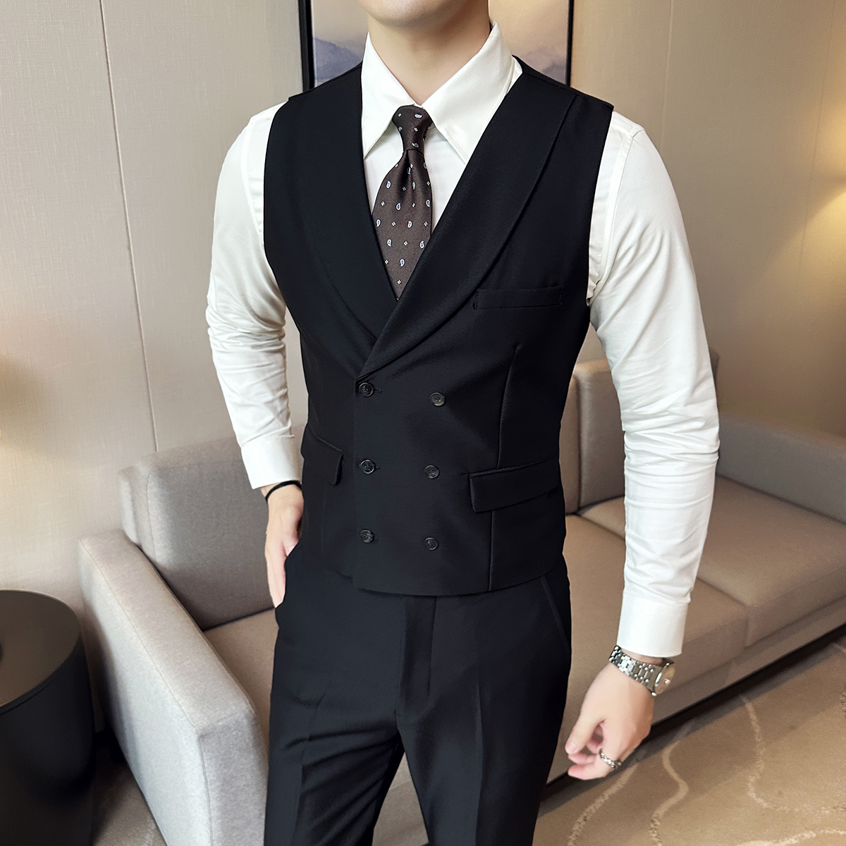 ( Vest + Pants) Men Luxury Dou - Men'S Grooming And Style incelemesi ve fiyatı