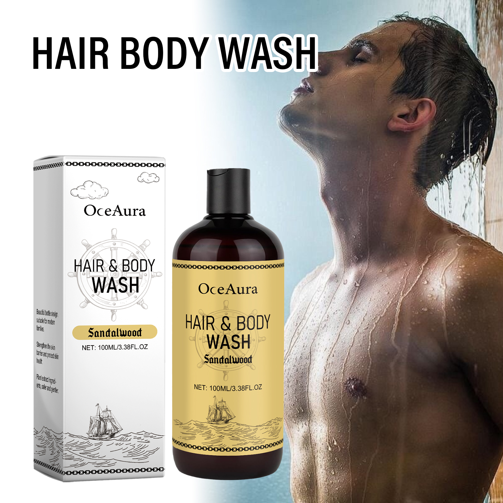 OceAura 2-in-1 Shampoo & Body  - Men'S Grooming Gel incelemesi ve fiyatı