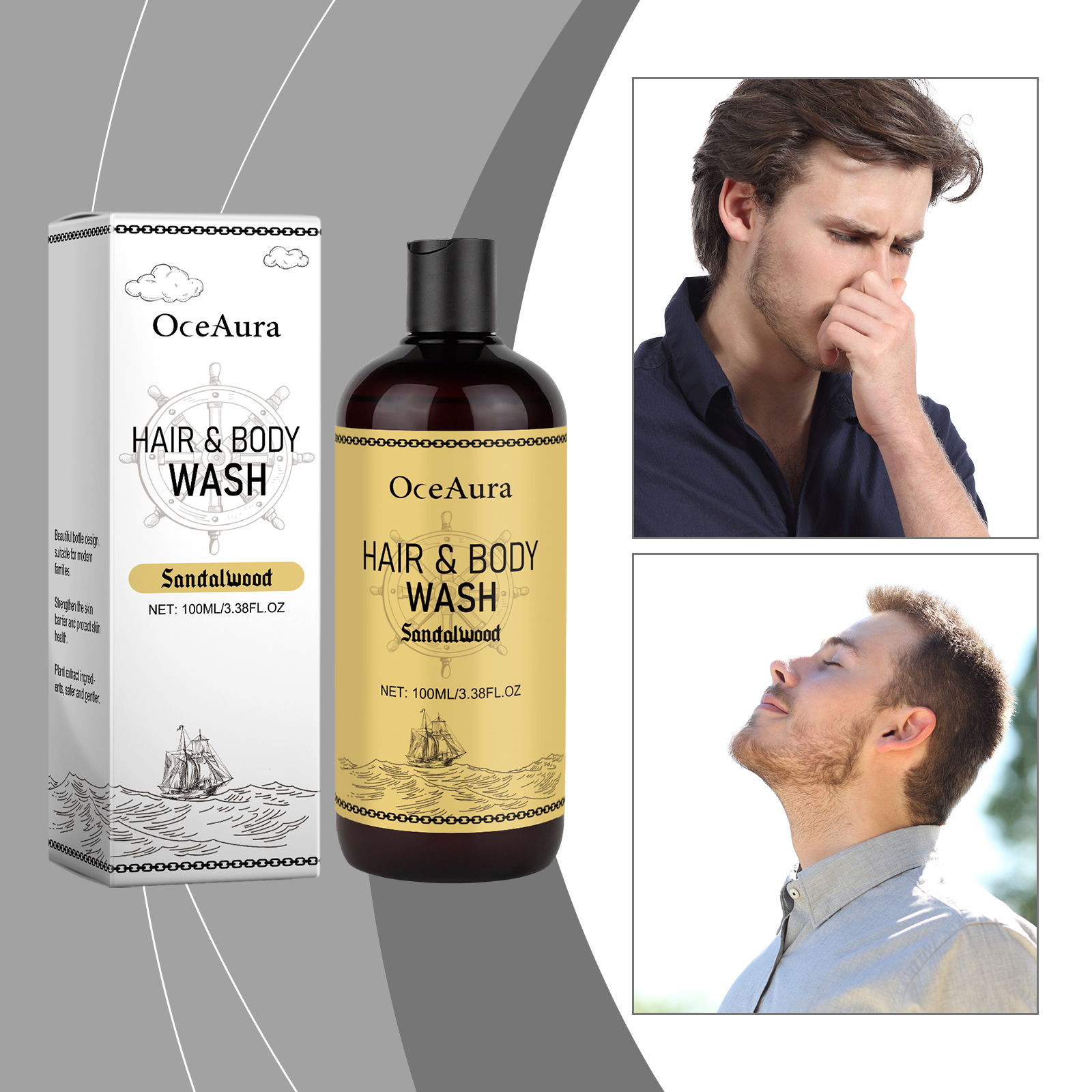 OceAura 2-in-1 Shampoo & Body  - Men'S Grooming Gel incelemesi ve fiyatı