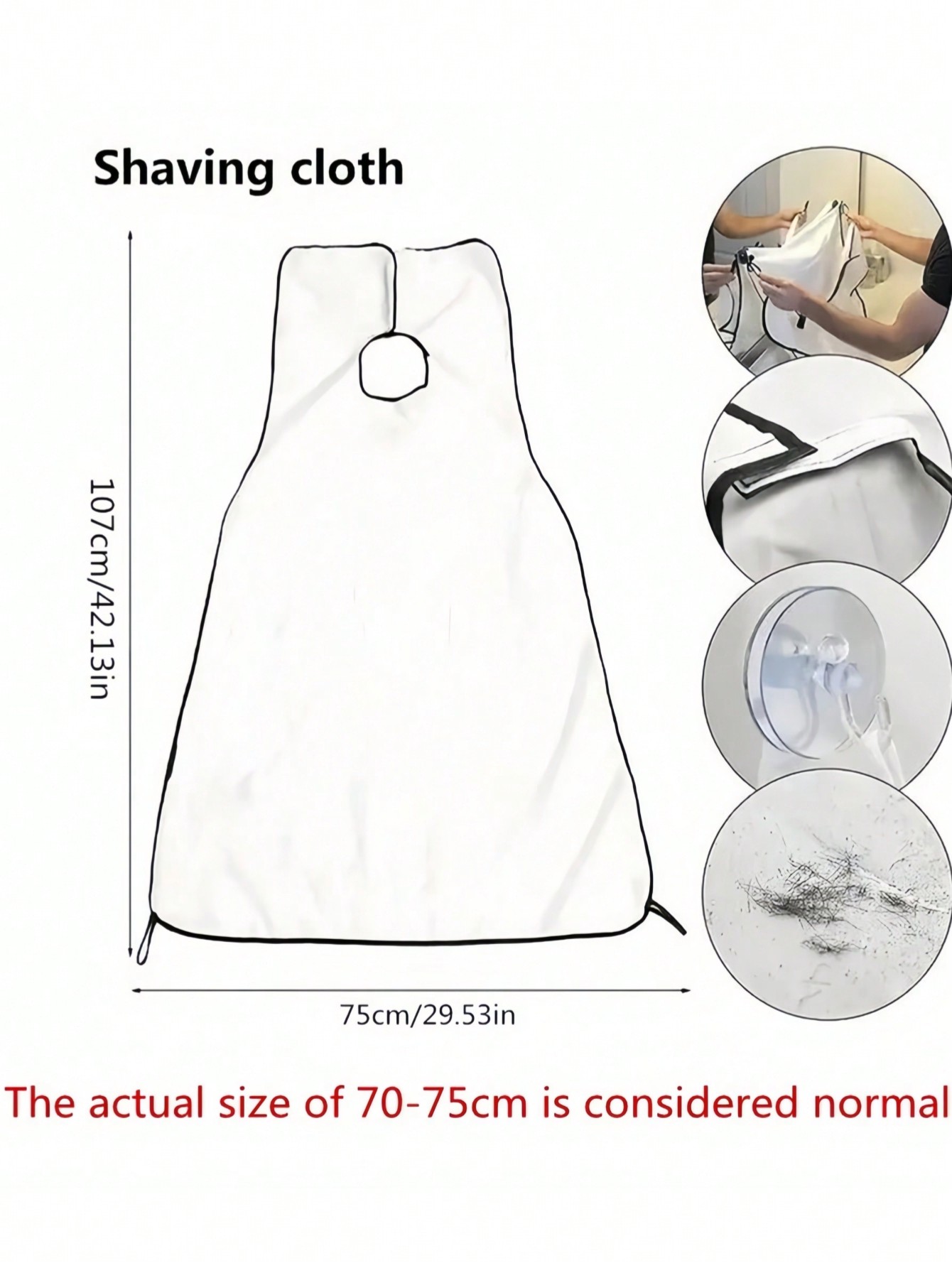 1/2/3Pcs 60CM Waterproof Reusa - Men'S Grooming Barbershop incelemesi ve fiyatı